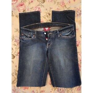 Lucky Brand Dungarees Lil Maggie Jeans Women Sz 6/28 x 33 Low Rise Straight Leg